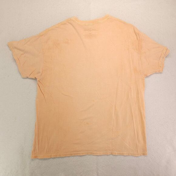 The Rolling Stones Band Crew Neck Short Sleeve T Shirt Mens Size XL Orange - Picture 9 of 9